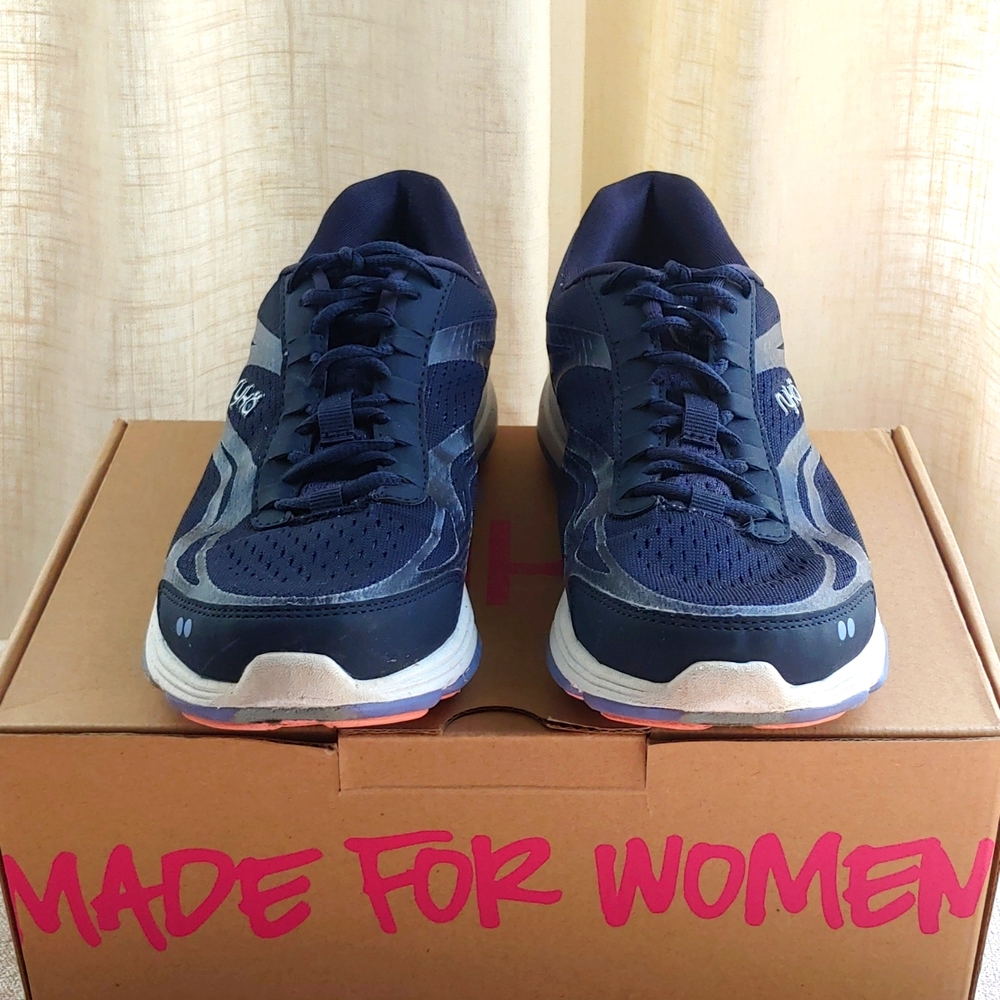 Ryka athletic shoes,navy, sz 7.5, worn twice